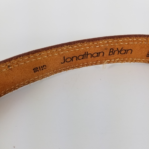 JONATHAN BRYAN | genuine leather stitch detail belt - Picture 4 of 5